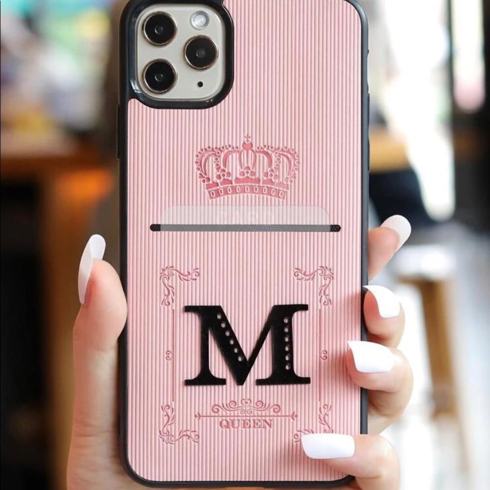 new case for iPhone 12 pro with letter M print